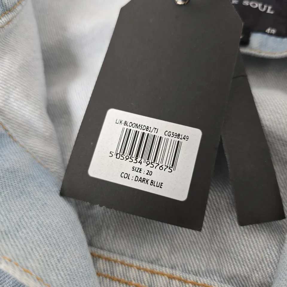 BRAVE SOUL DENIM JACKET – LIGHT WASH, UK 20 (WOMAN) – MADE IN PAKISTAN