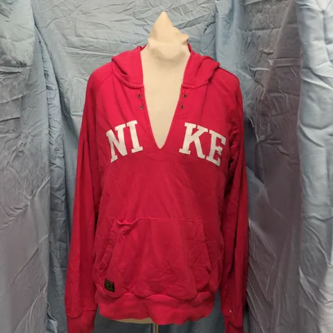 NIKE HOODIE – RED, KANGAROO POCKET, SIZE XL