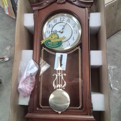 BOXED EMANUELA SOLID AND MANUFACTURED WOODEN WALL CLOCK