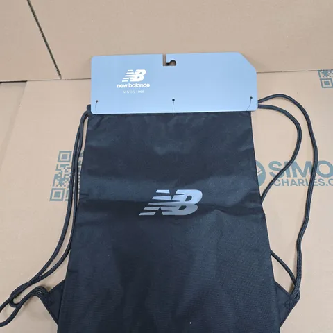 NEW BALANCE DRAWSTRING GYM BAG – BLACK