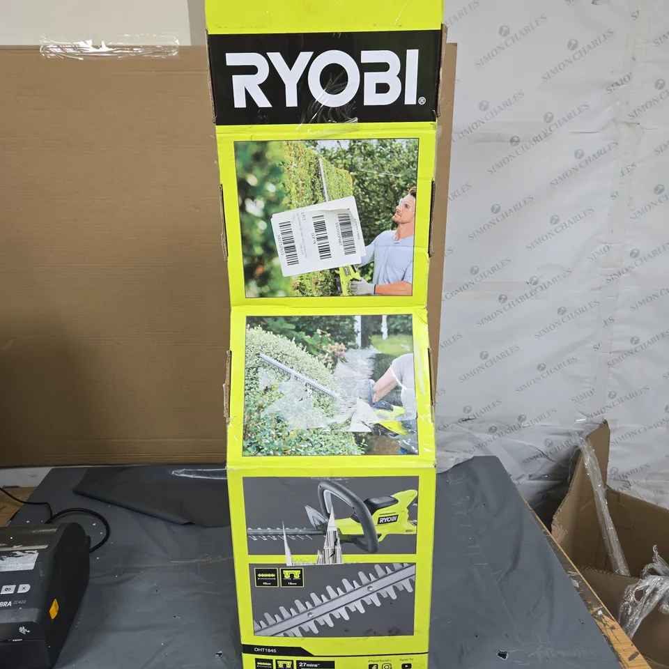 RYOBI ONE+ 18V CORDLESS HEDGE TRIMMER (OHT1845) – BOXED