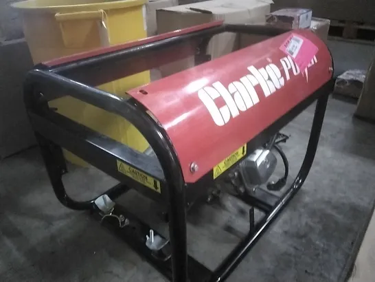 Lot 516: CLARKE PG3800ADV 3KVA DUAL VOLTAGE (230/110V) PETROL GENERATOR ...