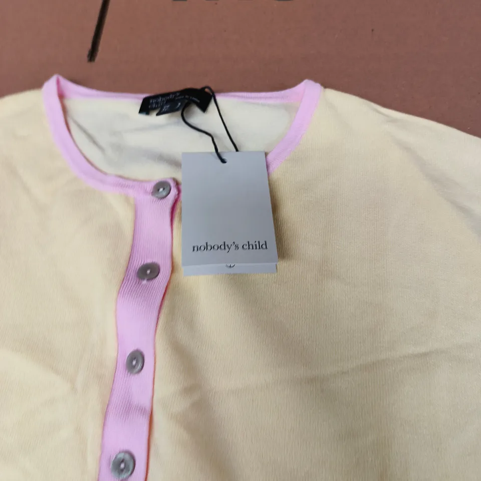 NOBODY'S CHILD CREW NECK CARDIGAN – UK S
