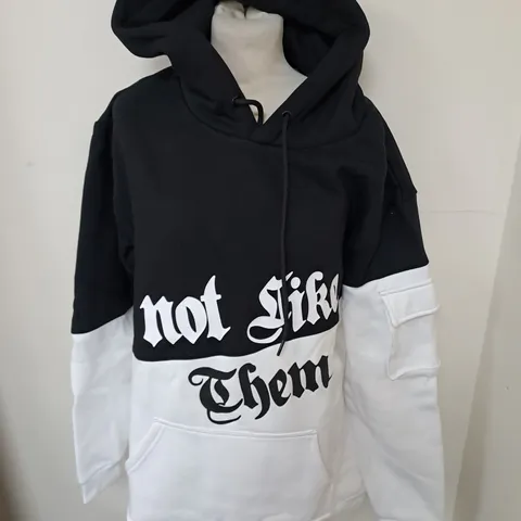 NOT LIKE THEM COLOUR BLOCK HOODIE - L