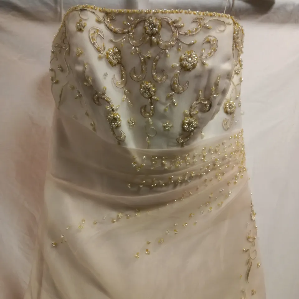 ROSETTA NICOLINI XANTHE RNM0269 WEDDING DRESS, IVORY - SIZE 14