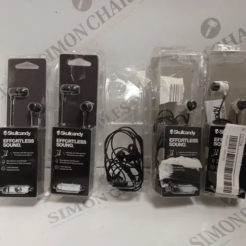 5 X SKULLCANDY JIB WIRED EARPHONES