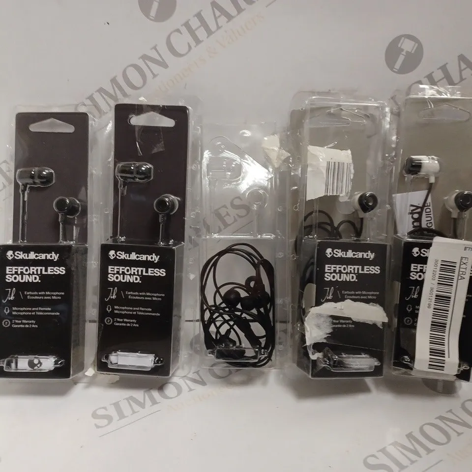 5 X SKULLCANDY JIB WIRED EARPHONES