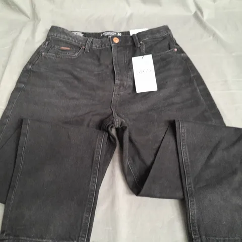 STRADIVARIUS 1460 MOM FIR BLACK JEANS - UK 12