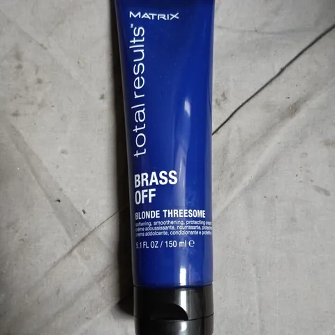 BOX OF APPROXIMATELY 6 MATRIX TOTAL RESULTS BRASS OFF BLONDE THREESOME 150ML