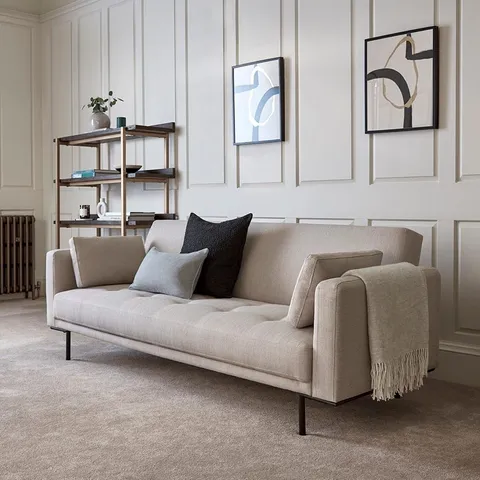 BOXED DUSK HUDSON CLICK CLACK SOFA BED - STONE GREY