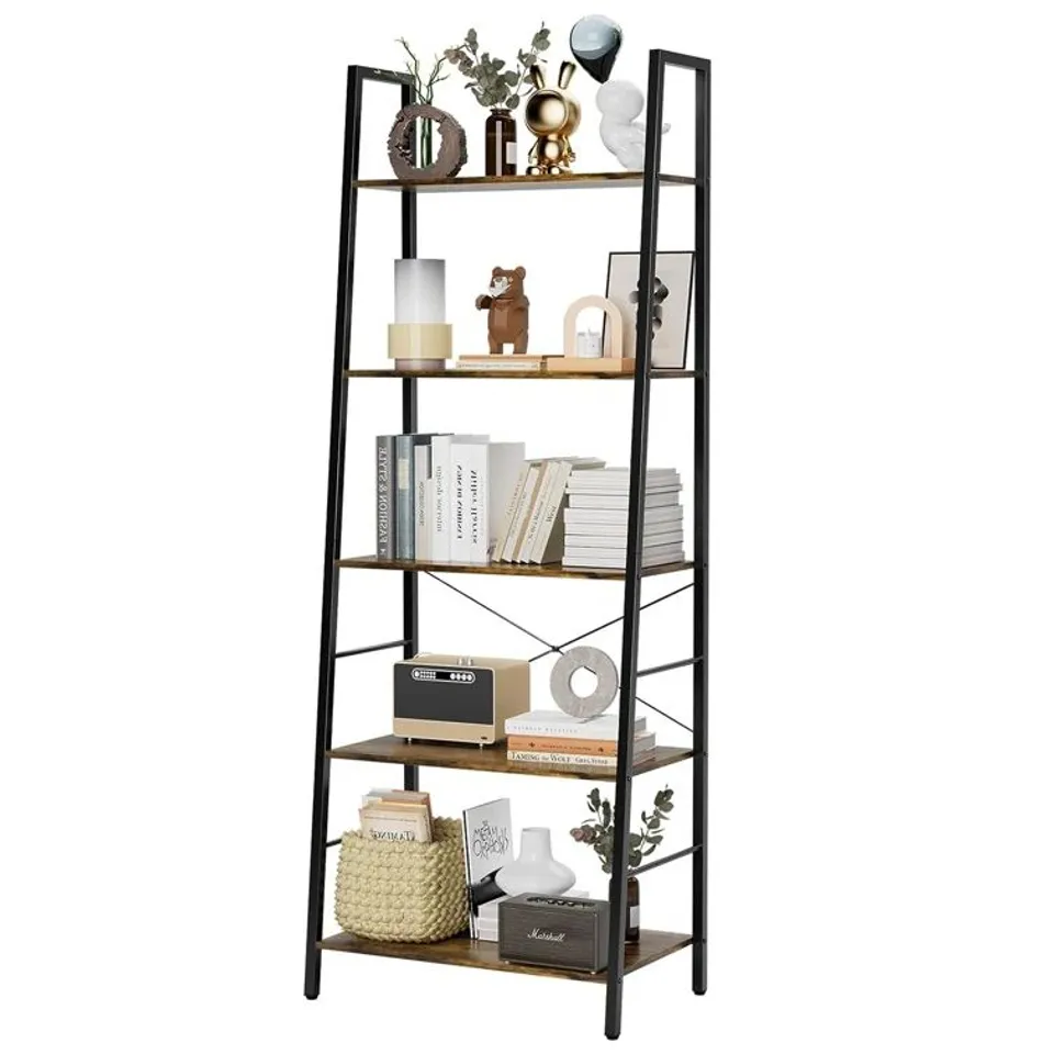 BOXED TROYE 160CM H X 60CM W IRON LADDER SHELF (1 BOX)