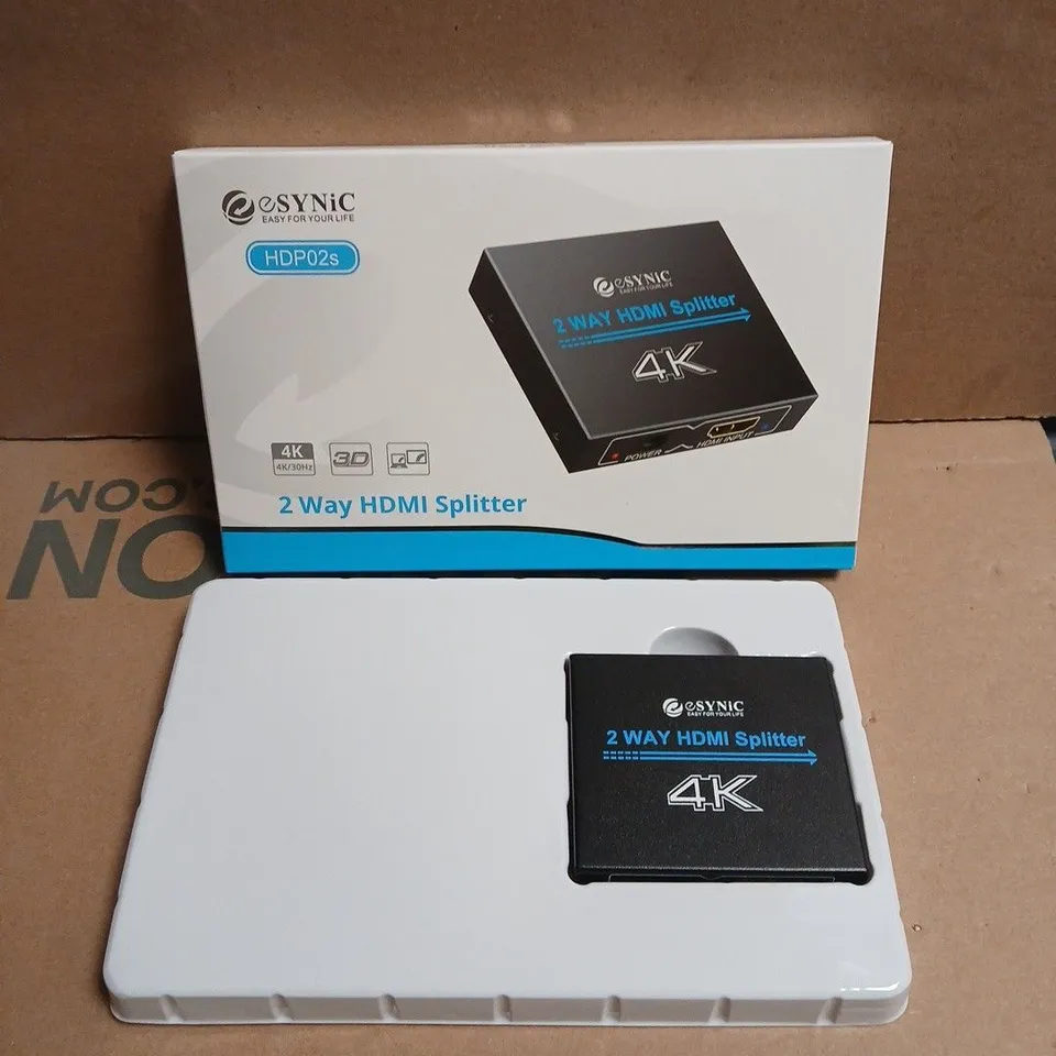 ESYNIC 2-WAY HDMI SPLITTER 4K 