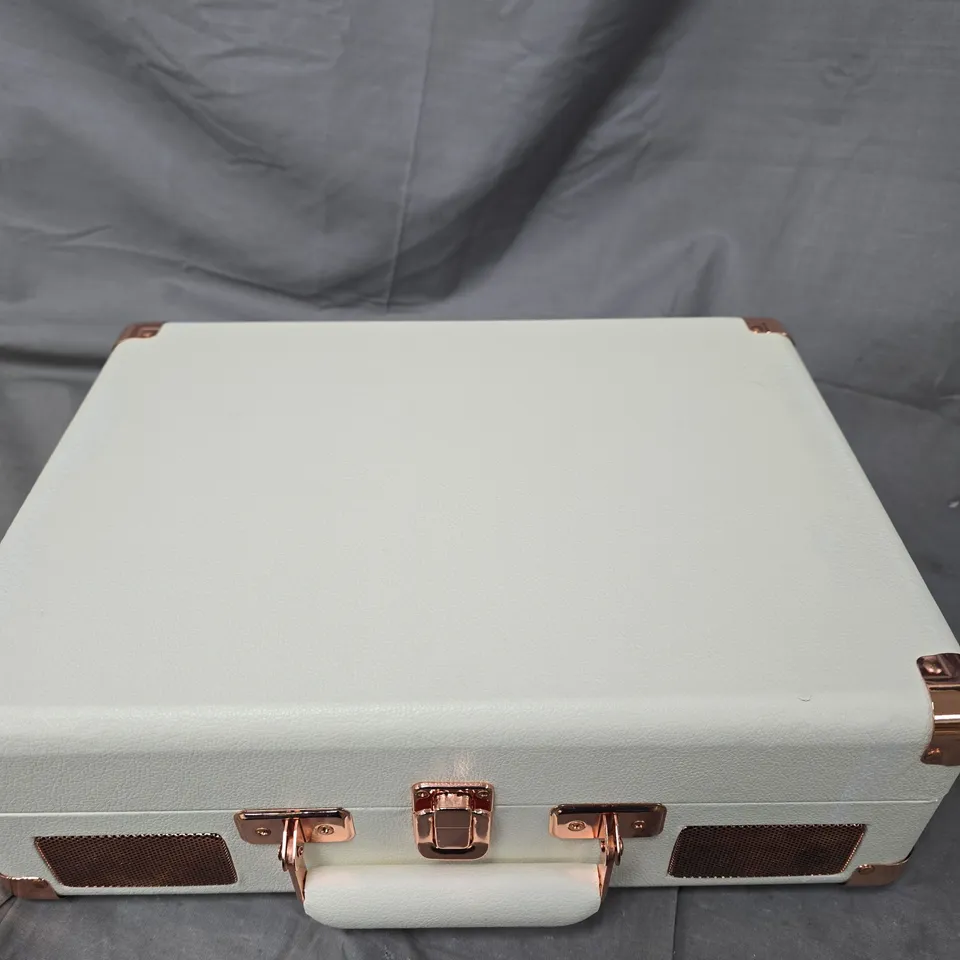 AUNA PEGGY SUE TURNTABLE RECORD PLAYER – ROSE GOLD, PORTABLE