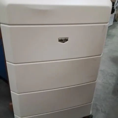 LUGG TRAVEL SUITCASE CREAM&BROWN 