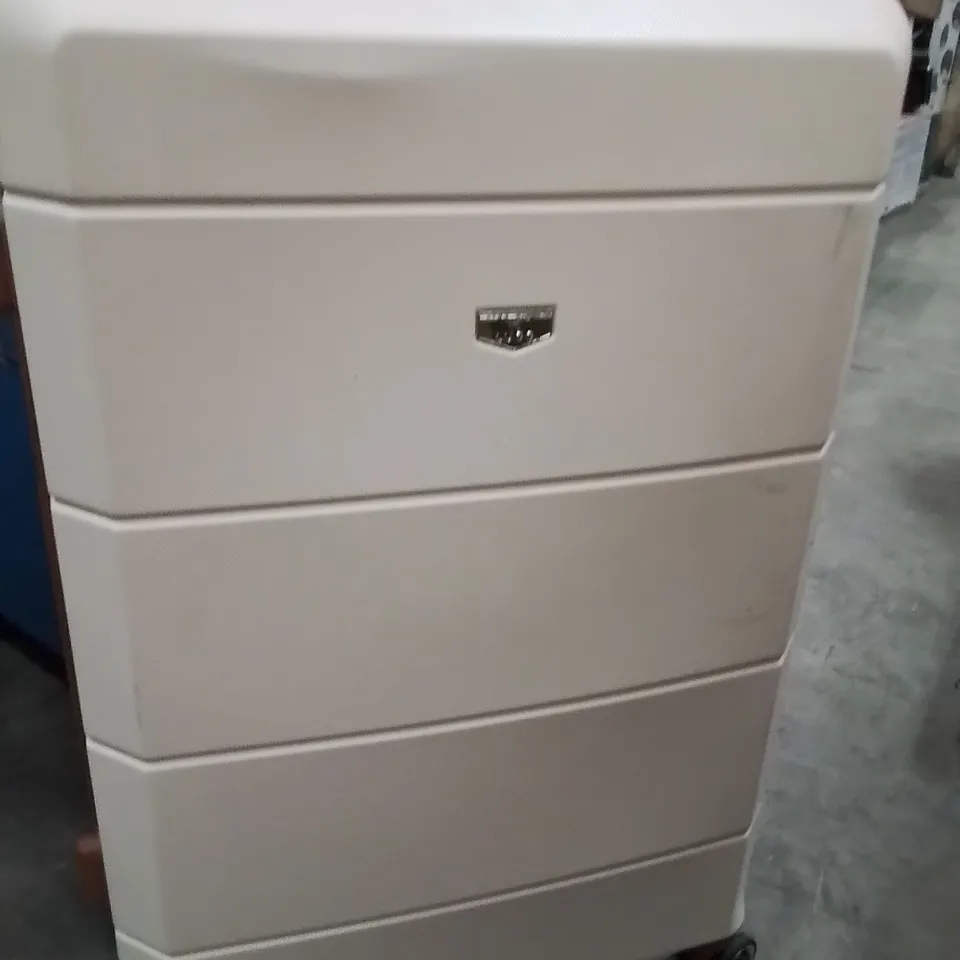 LUGG TRAVEL SUITCASE CREAM&BROWN 