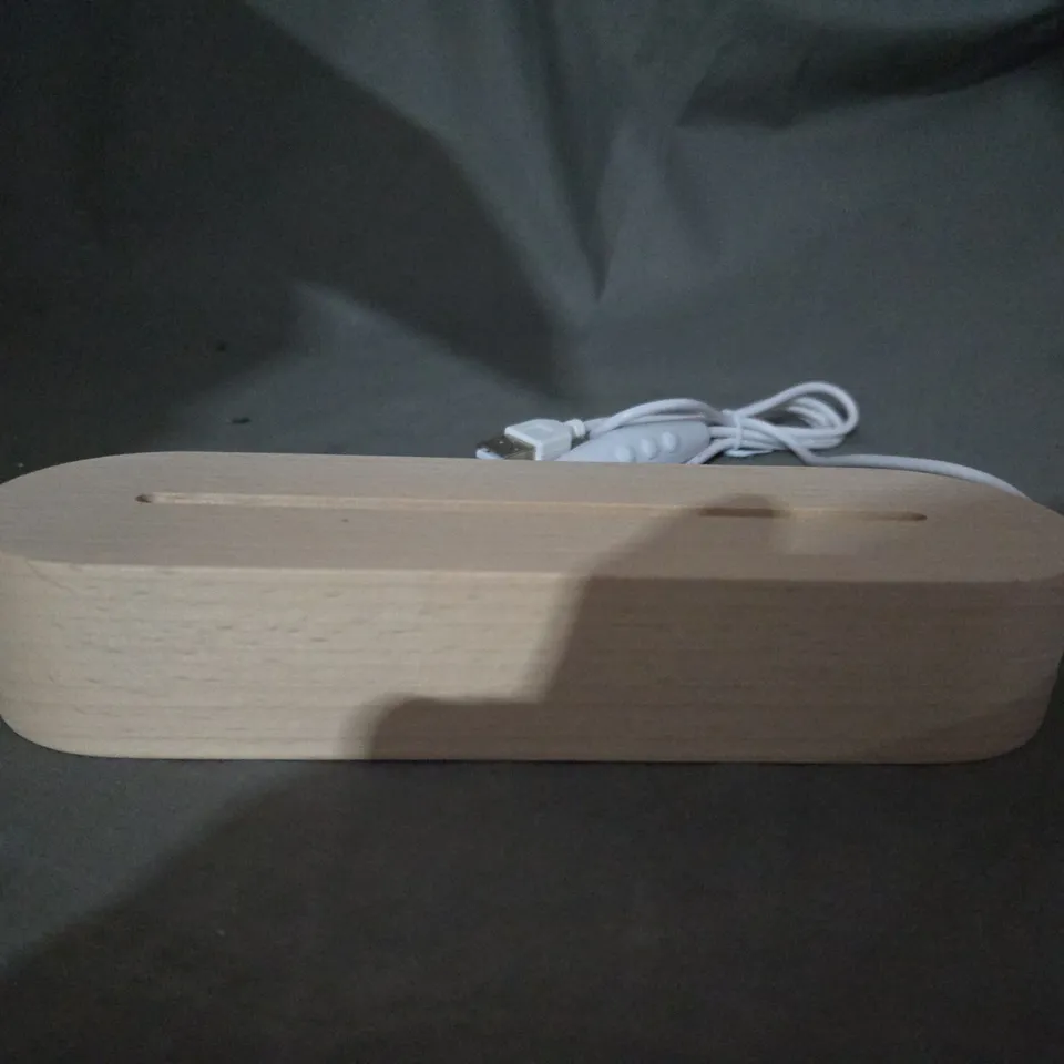 BOX OF APPROXIMATELY 25 UNBRANDED LED WOODEN STAND 