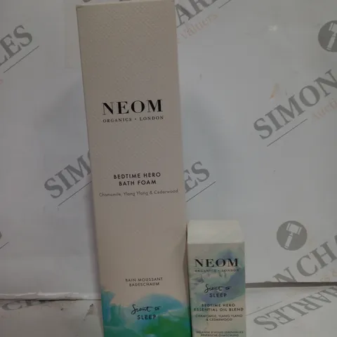 NEOM BEDTIME HERO BATH FOAM AND ESSENTIAL OIL