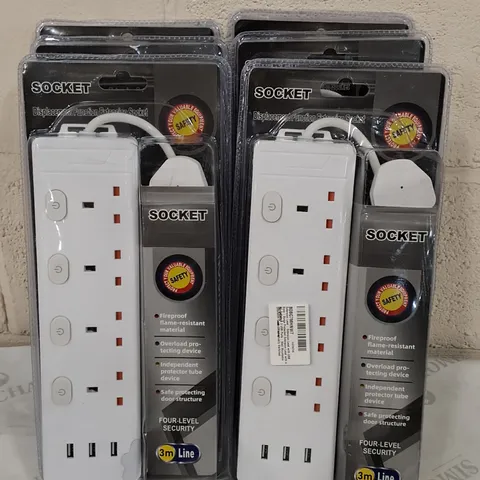 LOT OF 6 3M EXTENSION SOCKETS