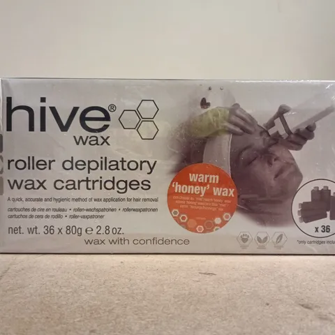 HIVE WAX ROLLER DEPILATORY WAX CARTRIDGES – 36 X 80G, BOXED