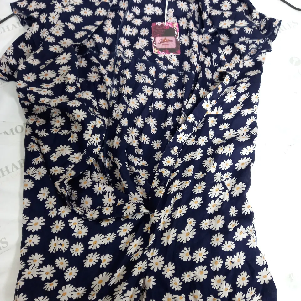 JOE BROWNS FLORAL NAVY JUMPSUIT - SIZE UNSPECIFIED 