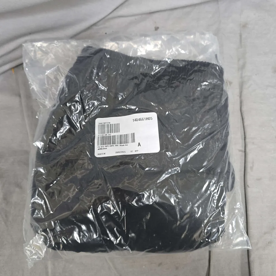 BAGGED FRANK USHER SEQUIN TAPE CREPE TROUSERS WITH SIDE SLITS IN BLACK - SMALL/MEDIUM