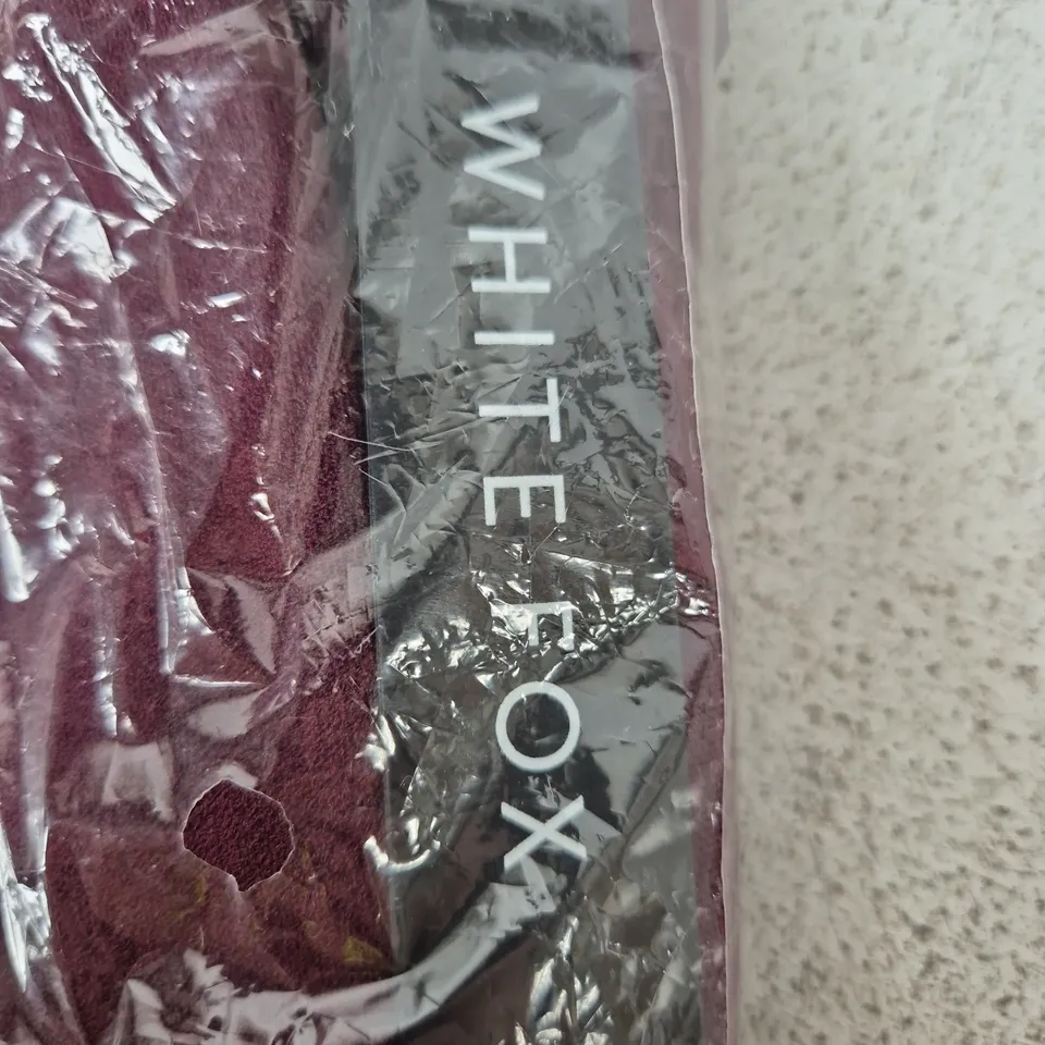 White fox - SENDING MY BEST STRAPLESS MAXI DRESS – BURGUNDY, UK SIZE M