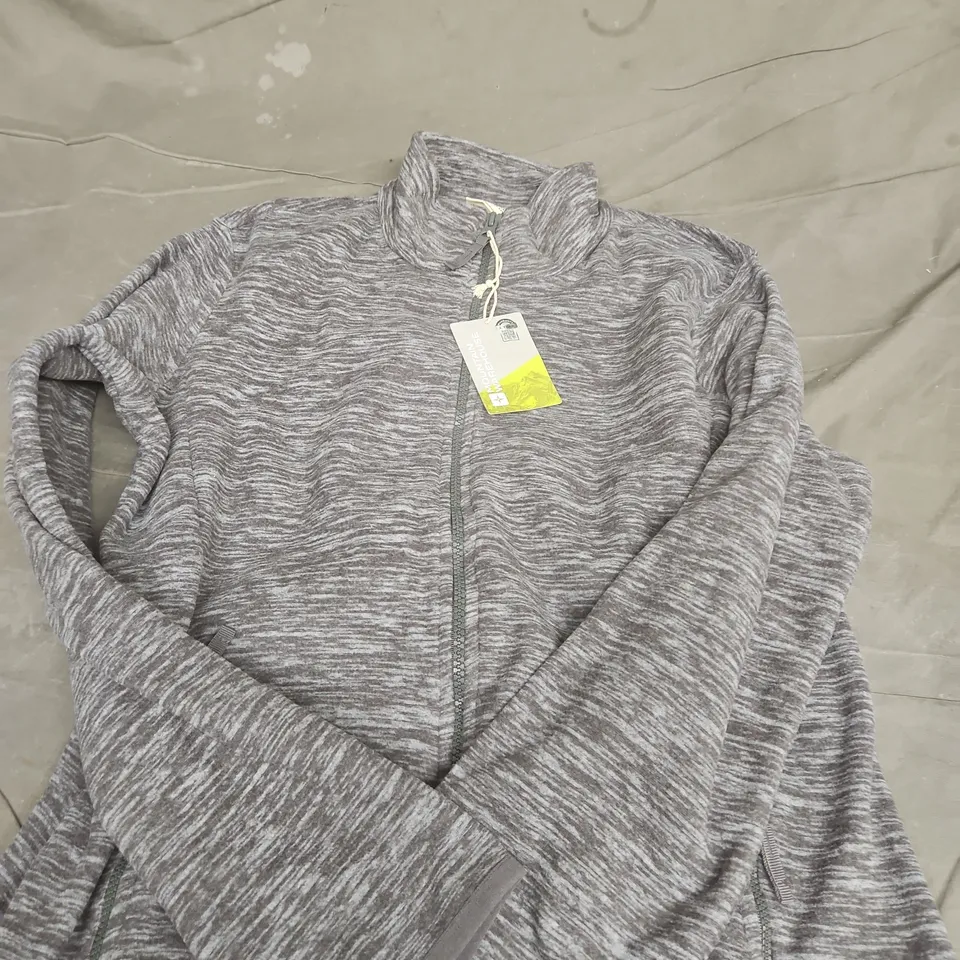 MOUNTAIN WAREHOUSE SNOWDON MELANGE WOMEN'S FULL ZIP FLEECE – CHARCOAL UK 12