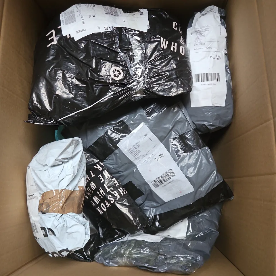 APPROXIMATELY 20 ASSORTED CLOTHING ITEMS IN VARIOUS STYLES AND SIZES 