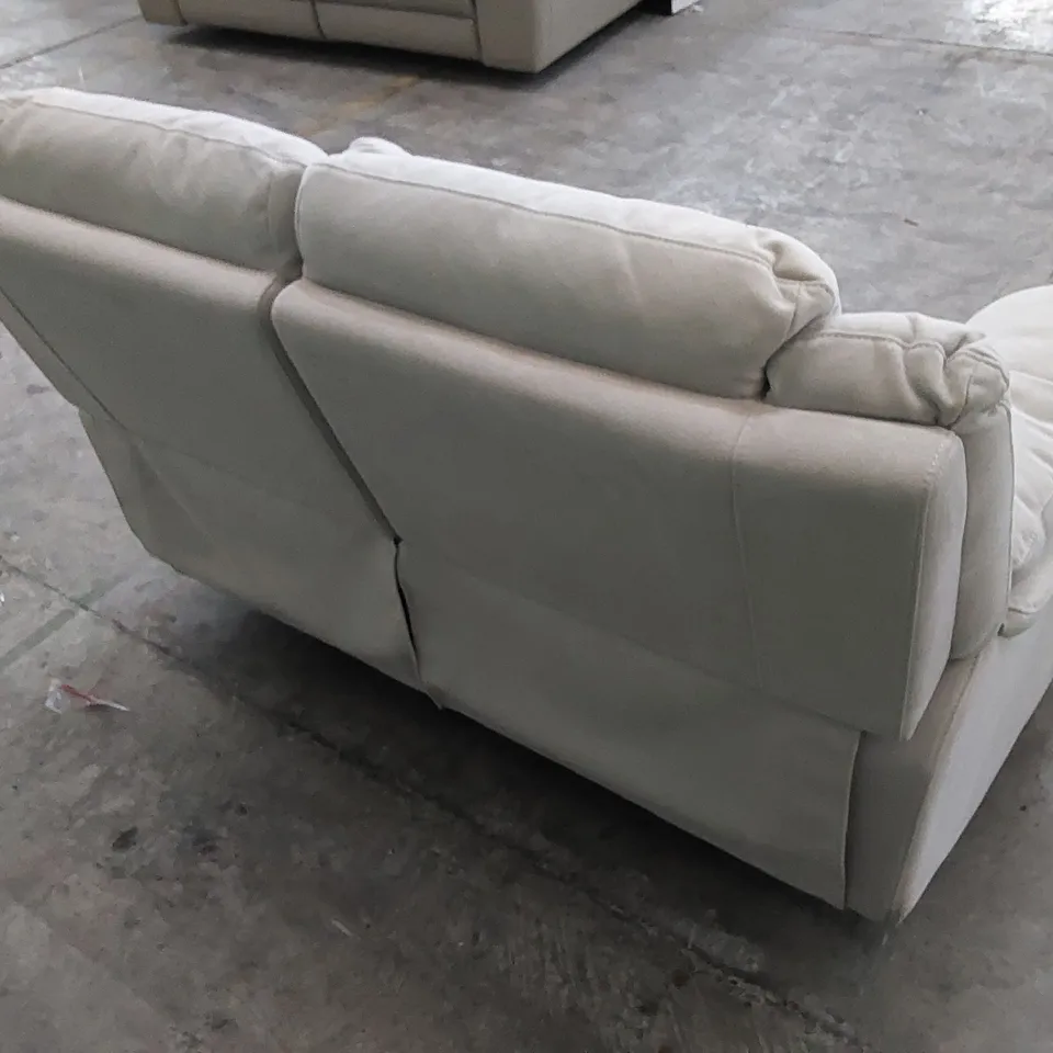 DESIGNER 2 SEATER FABRIC UPHOLSTERED MANUAL RECLINER SOFA
