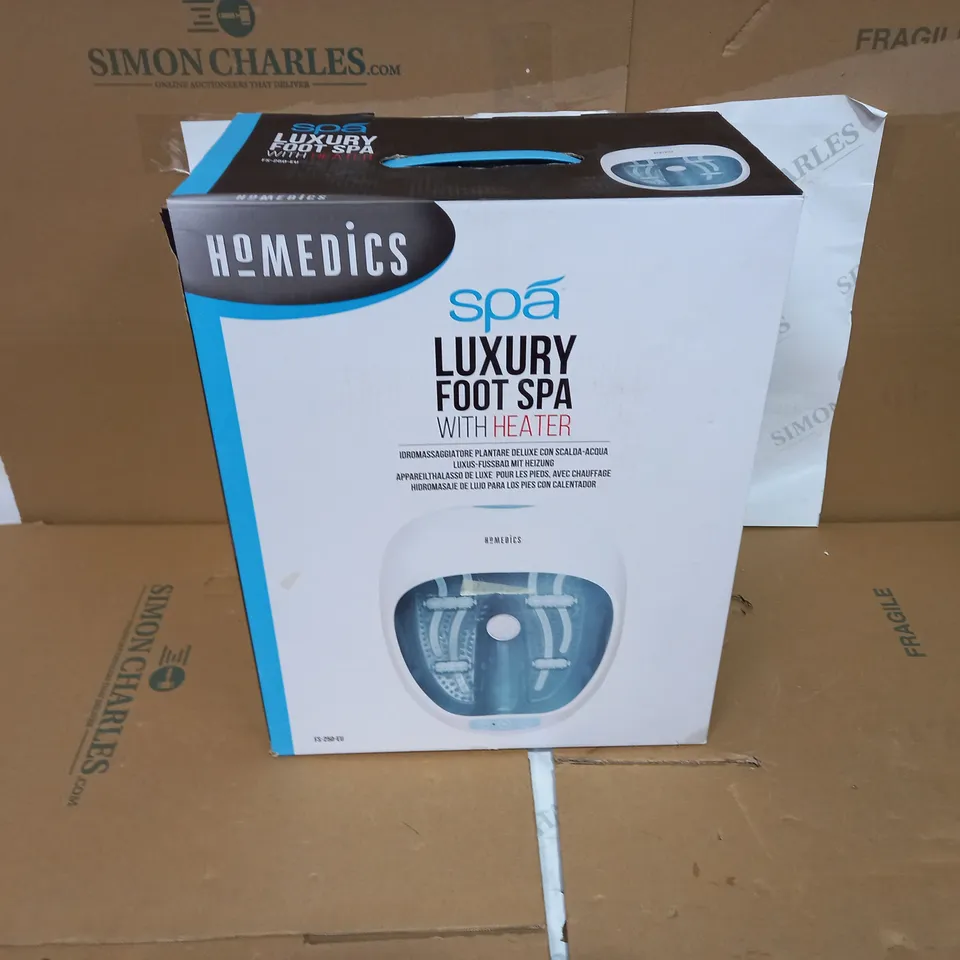 BOXED HOMEDICS SPA LUXURY FOOT SPA WITH HEATER FS-250-EU