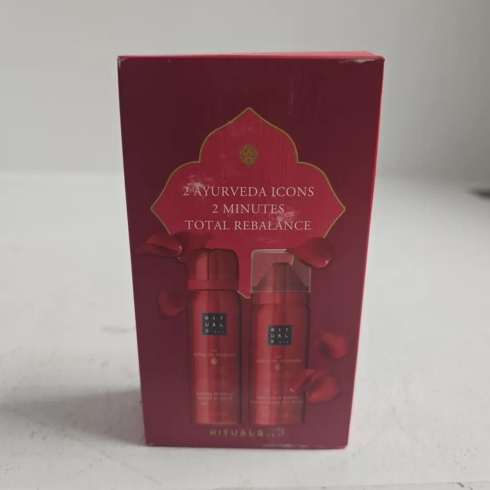 RITUALS AYURVEDA ICONS DUO – 2 MINUTES TOTAL REBALANCE (BOXED)