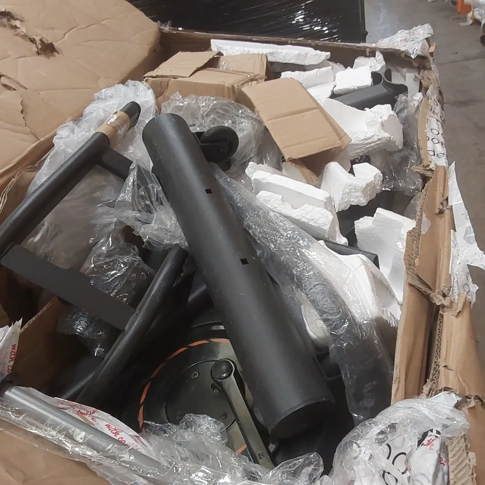 PALLET CONTAINING A VERY LARGE QUANTITY OF ASSORTED ITEMS INCLUDING EXERCISE BIKE, HEART RATE MONITORS, TRIPOD STANDS ECT
