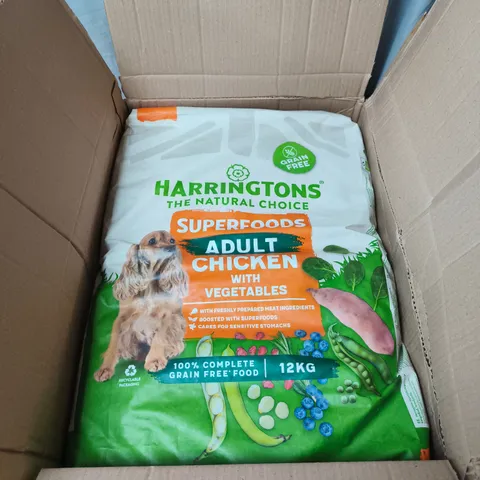 HARRINGTONS SUPERFOODS ADULT CHICKEN WITH VEGETABLES GRAIN FREE DOG FOOD – 12KG