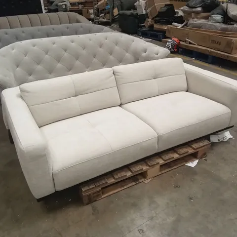 DANETTI COLTON IVORY CHENILLE 2 SEATER SOFA