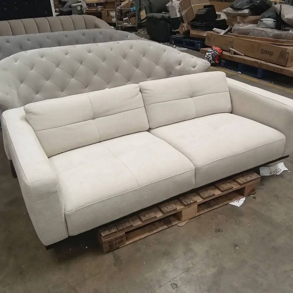 DANETTI COLTON IVORY CHENILLE 2 SEATER SOFA RRP £1499