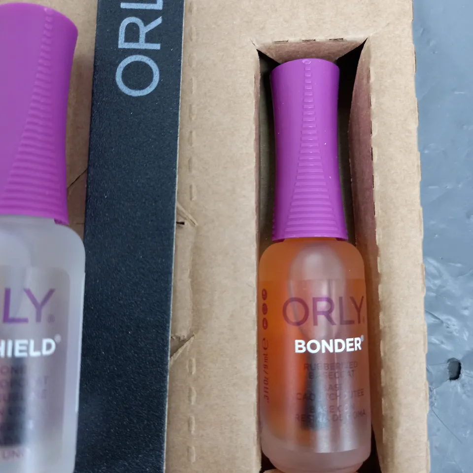 ORLY 4 PIECE SET TO INCLUDE BONDER, PLISHIELD, FRENCH MANICURE ETC