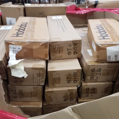 PALLET CONTAINING ASSORTED PRODUCTS INCLUDING CLOTHES DRYING RACKS, PORTABLE WARDROBES & PLAYPENS