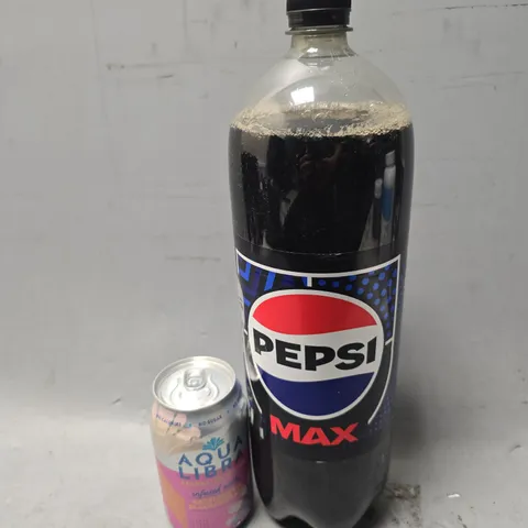 APPROXIMATELY 4 ASSORTED DRINKS ITEMS TO INCLUDE - PEPSI MAX , AQUA LIBRA RASPBERRY & BLACKCURRANT SPARKLING WATER