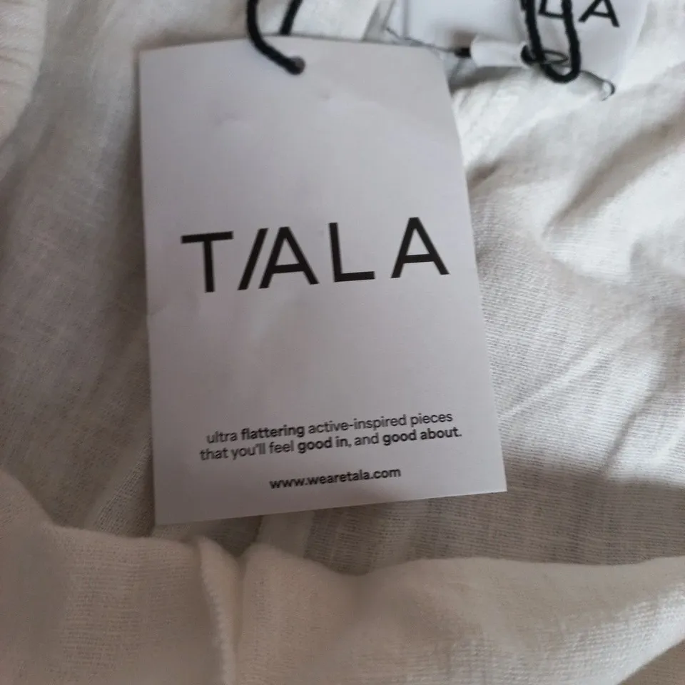 TALA WHITE DRAWSTRING TROUSERS – WOMEN'S CLOTHING, SIZE M