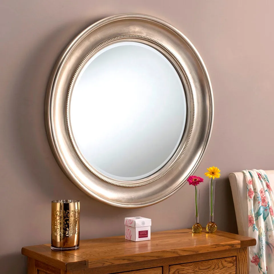 BOXED BRITANNIA MIRRORS 91CM CIRCLE - SILVER