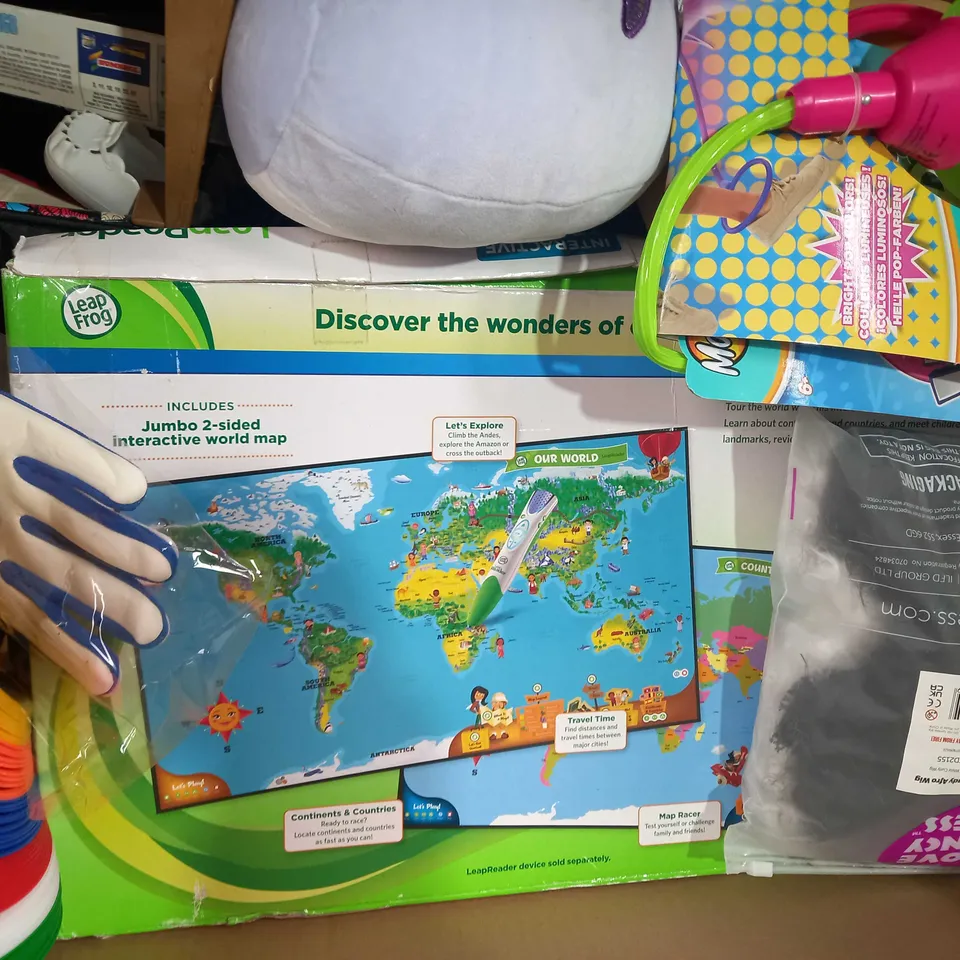 BOX OF APPROXIMATELY 20 ASSORTED TOYS AND GAMES TO INCLUDE FISHER-PRICE BABY'S 1ST DOLL, DREAMWORKS SPIRIT PRUDENCE GRANGER & CHICA LINDA, ETC
