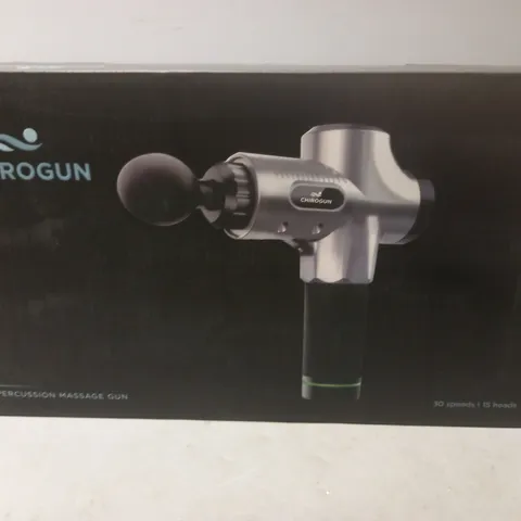 BOXED CHIROGUN PERCUSSION MASSAGE GUN