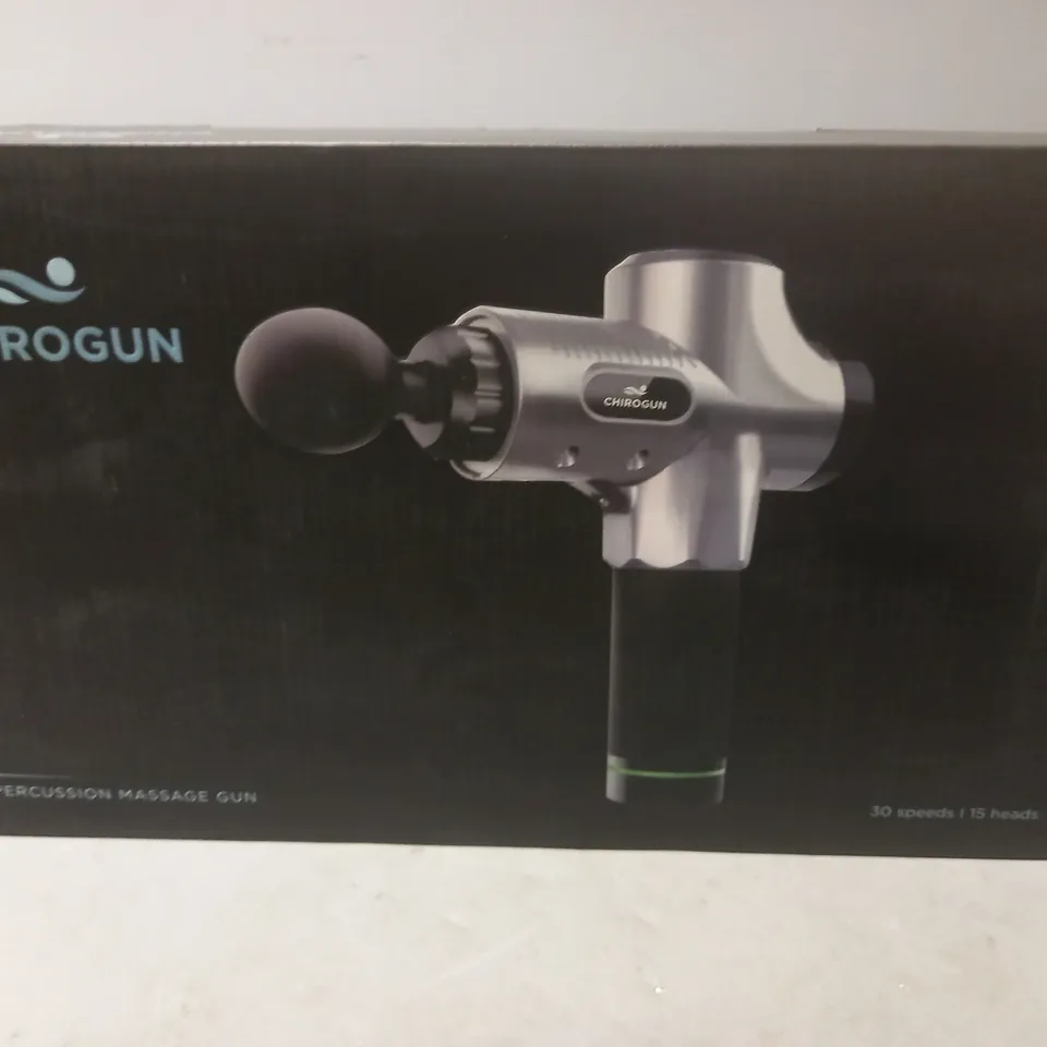 BOXED CHIROGUN PERCUSSION MASSAGE GUN