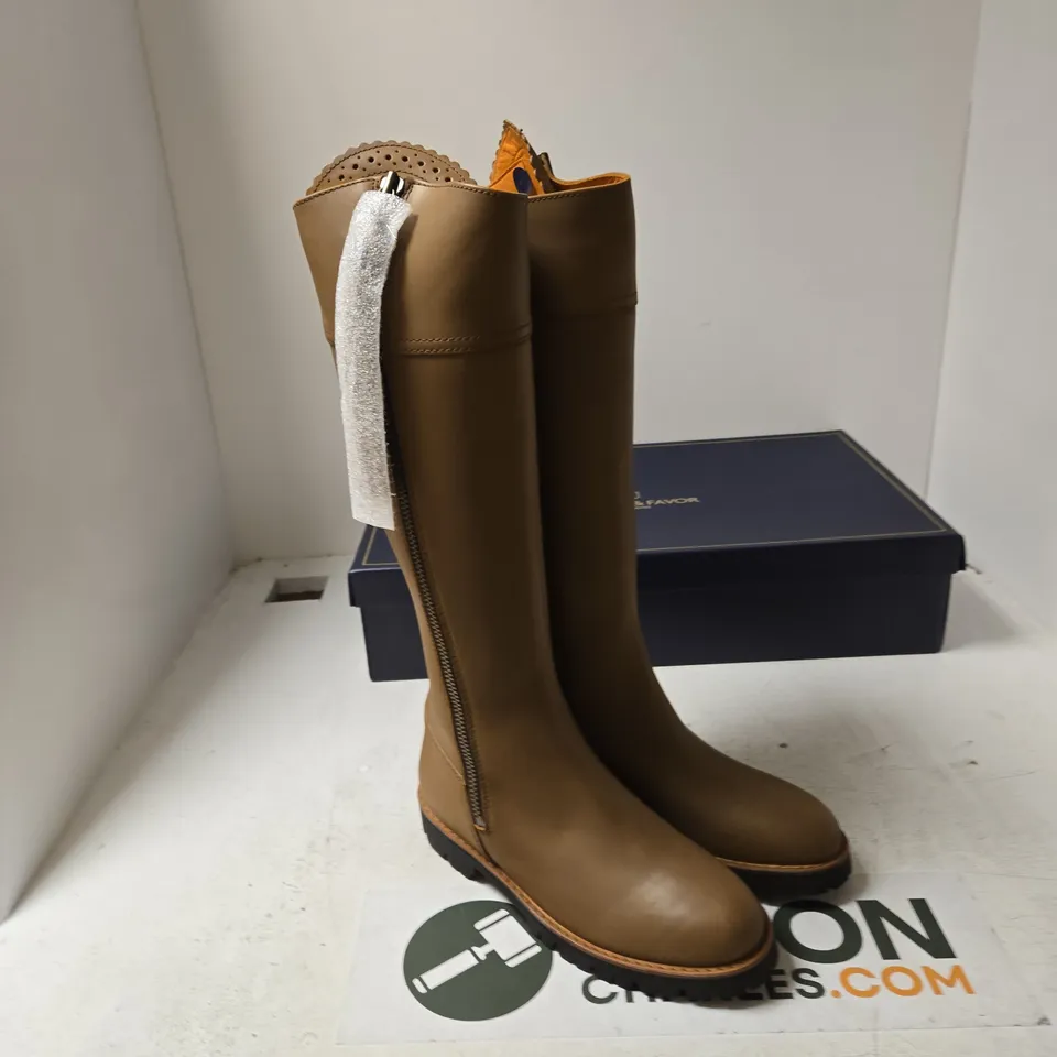 FAIRFAX & FAVOR LADIES NARROW FIT EXPLORER BOOTS - OAK LEATHER, UK 5 (EUR 38)