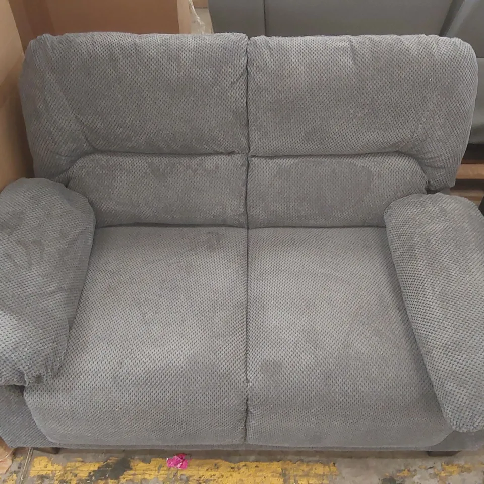 QUALITY DESIGNER FABRIC UPHOLSTERED 2-SEATER SOFA 