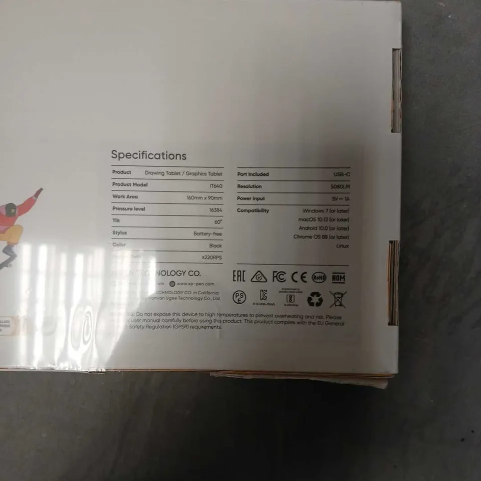 SEALED XP-PEN DECO 640 DRAWING TABLET (IT640) 