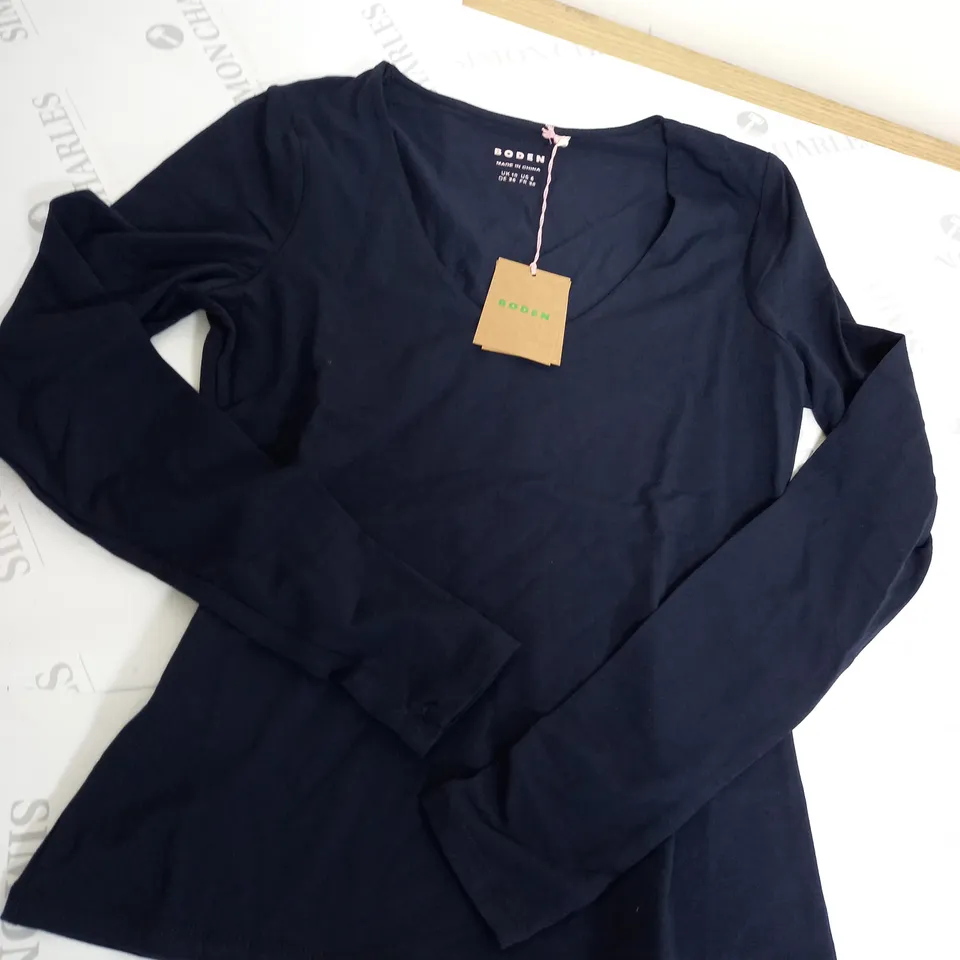 BODEN CREW NECK TOP SIZE 10
