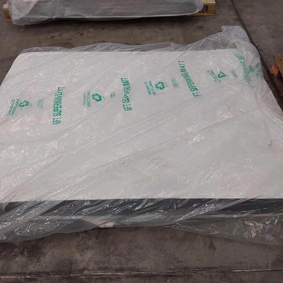 QUALITY BAGGED 4'6" DOUBLE MEMORY FOAM OPEN COIL MATTRESS