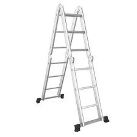 BOXED 7-IN-1 FOLDING MULTI-PURPOSE EXTENSION ALUMINUM LADDER