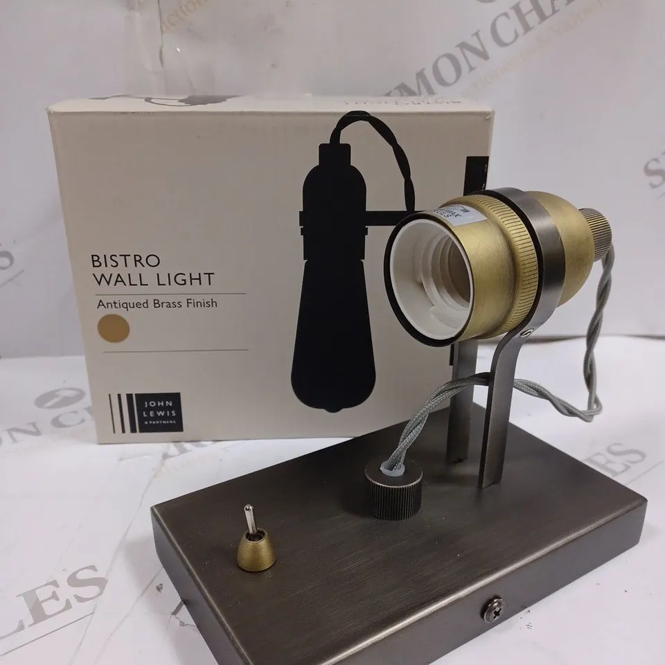 JOHN LEWIS BISTRO WALL LIGHT 